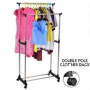 DOUBLE POLE CLOTH RACK