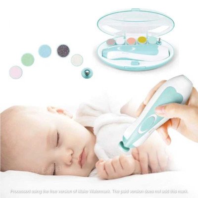 Electric Baby Nail Trimmer Set with LED Light