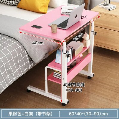 Adjustable Laptop Table For Home And Office - Pink